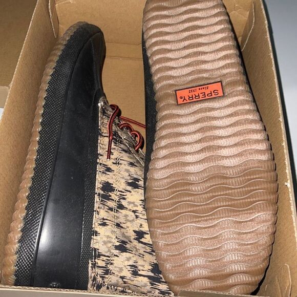 SPERRY BREAKWATER LU BR CAMO Waterproof Duck Boots STS24392 Black MEN 10 NEW‎ - Picture 5 of 6